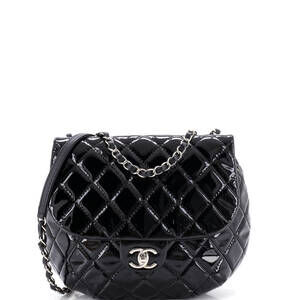 Chanel Medium Dubai Messenger Bag Quilted Patent